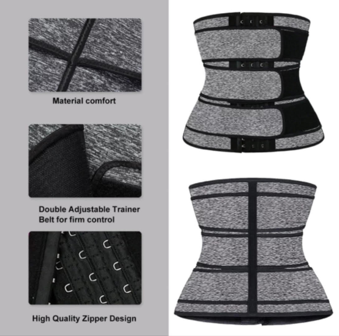 3 strap neoprene waist trainer zipper 3 strap neoprene waist trainer z