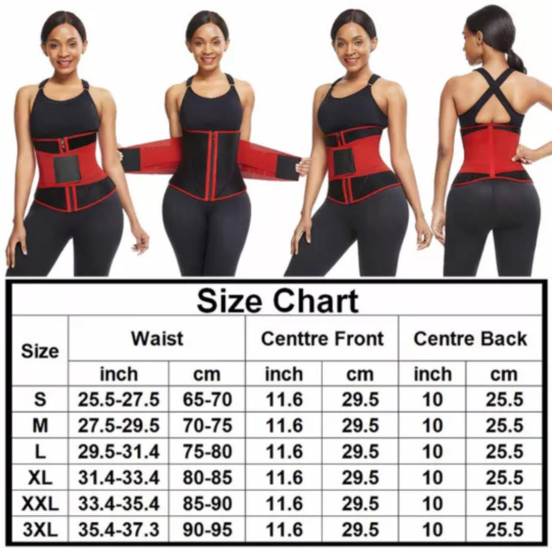 High compression 3 strap sweat waist trimmer High compression 3 strap 