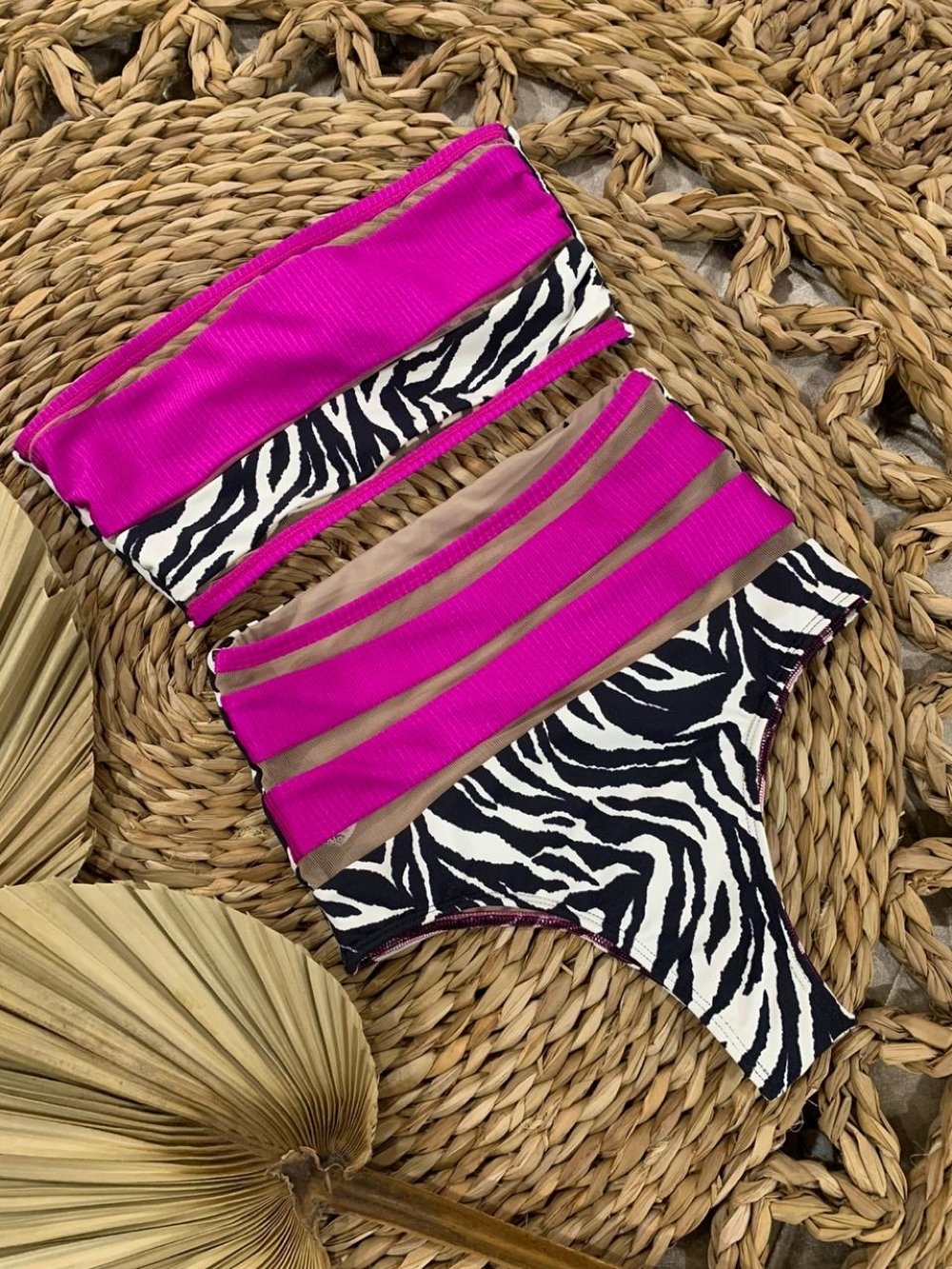 Pink Safari Bikini Pink Safari Bikini Lux animal print w/Transparent t